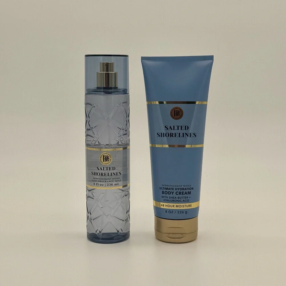 Bath & Body Works Salted Shorelines Everyday Luxuries Body Care Gift Set NWT